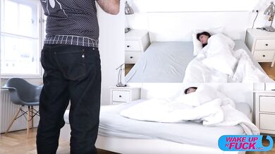 Wake up n Fuck - Ashly Rabbit - Ashly Rabbit Nice Breast Sucked Before Anal DP / 17.01.2026